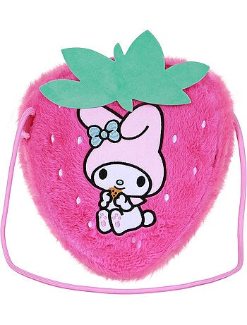 Hello Kitty My Melody Strawberry Bolso Bandolera Soft, Rosa