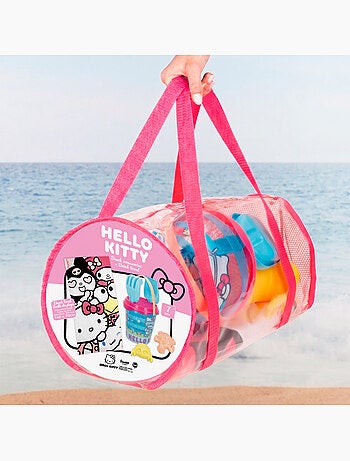 Hello kitty set cubo playa con accesorios toalla y bolsa