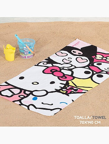Hello kitty set cubo playa con accesorios toalla y bolsa