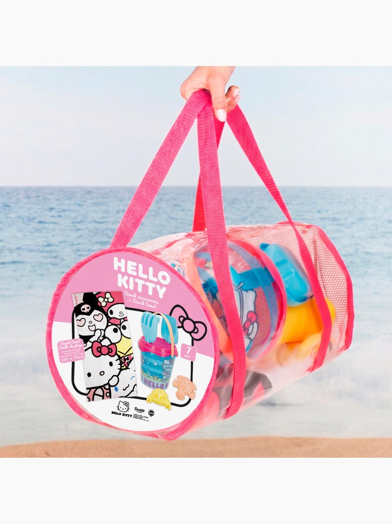 Hello kitty set cubo playa con accesorios toalla y bolsa N/D - Kiabi