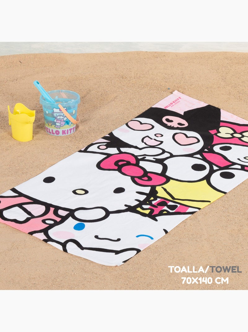 Hello kitty set cubo playa con accesorios toalla y bolsa N/D - Kiabi