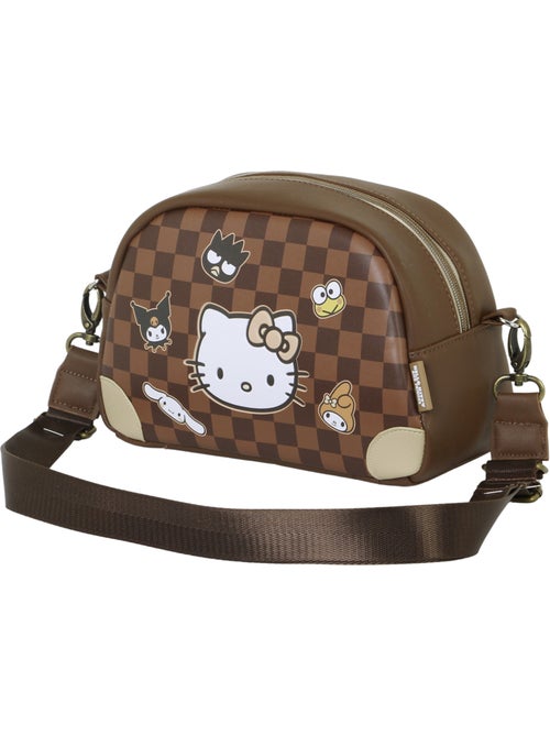 Hello Kitty Squares Bolso Bandolera Bowling Lite, Marrón - Kiabi Hello Kitty Squares Bolso Bandolera Bowling Lite, Marrón - Kiabi