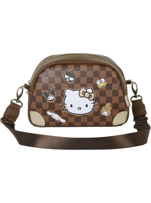 Hello Kitty Squares Bolso Bandolera Bowling Lite, Marrón - Kiabi Hello Kitty Squares Bolso Bandolera Bowling Lite, Marrón - Kiabi