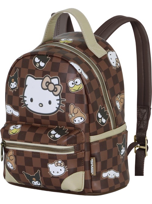 Hello Kitty Squares Mochila Heady Pequeña, Marrón - Kiabi