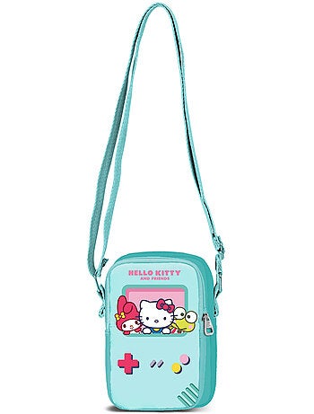 Hello Kitty Videogame Bolso Bandolera Móvil Lite, Turquesa