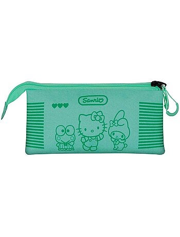 Hello kitty videogame estuche portatodo triple, turquesa