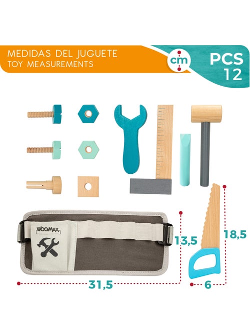 Herramientas de madera para niños WOOMAX - Kiabi Herramientas de madera para niños WOOMAX - Kiabi
