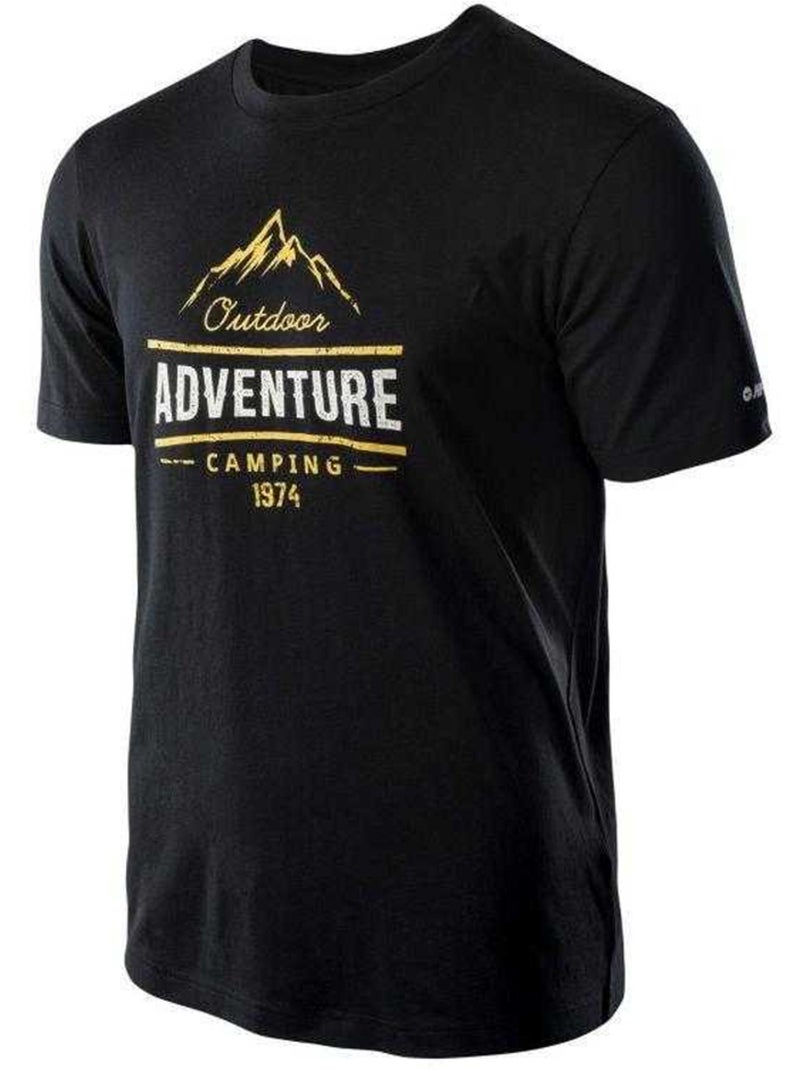 Hi-Tec - Camiseta Lore de Algodón para Hombre Negro - Kiabi