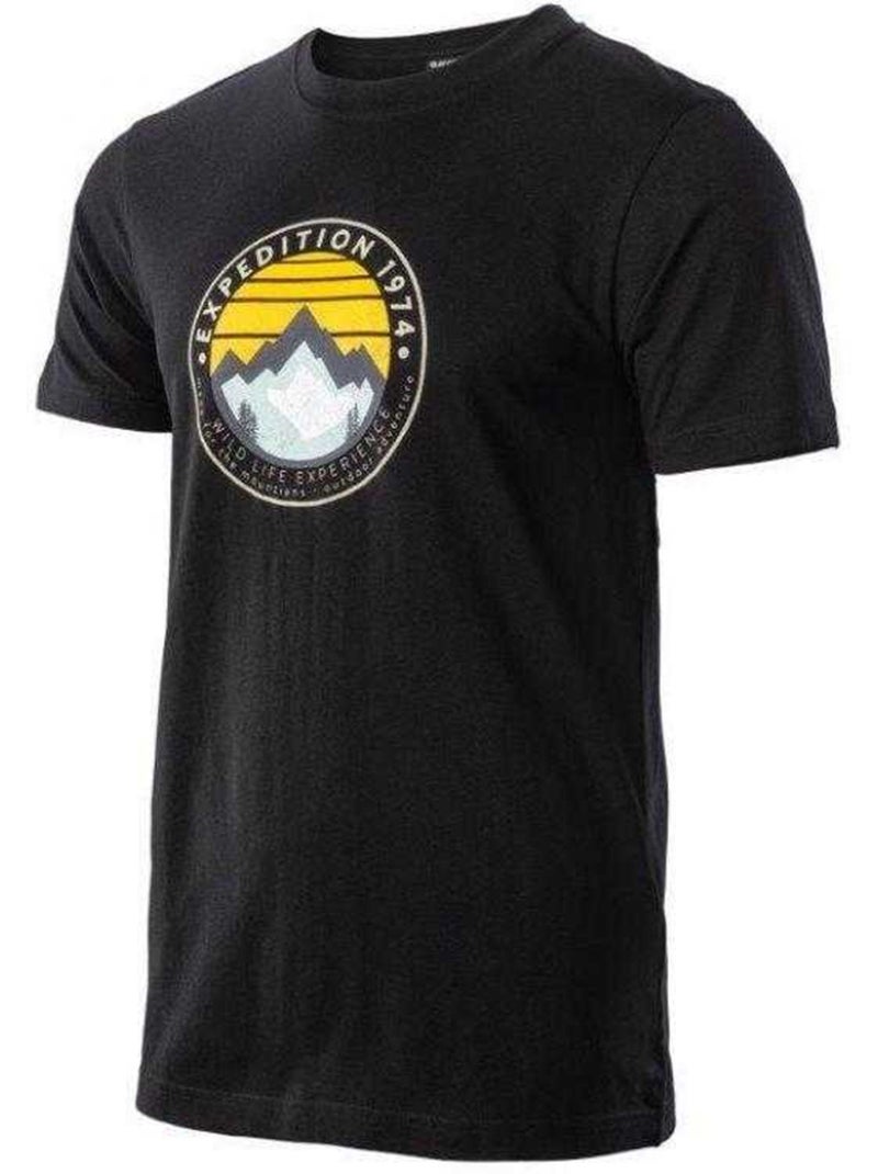 Hi-Tec - Camiseta Zergo para Hombre Negro - Kiabi