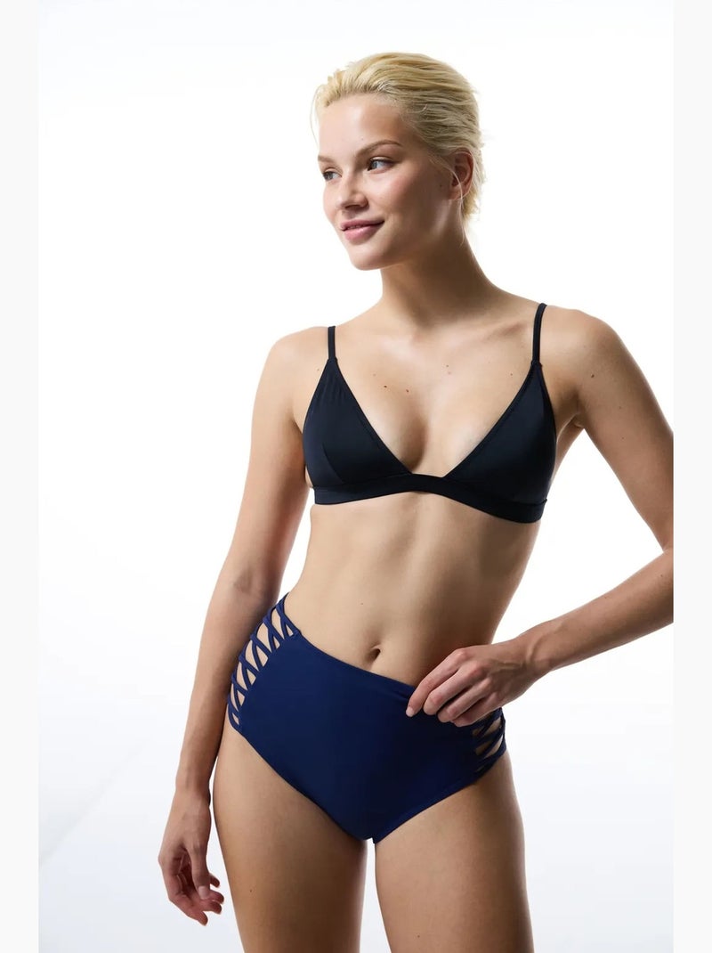 High fashion braguita de bikini de talle alto penti Azul marino - Kiabi