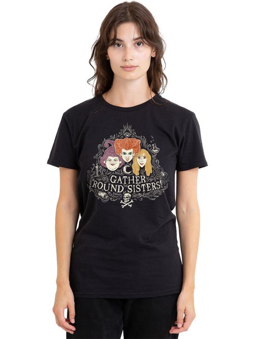 Hocus Pocus - Camiseta Gather Round Sisters de Hermanas Sanderson para Adultos Unisex - Kiabi