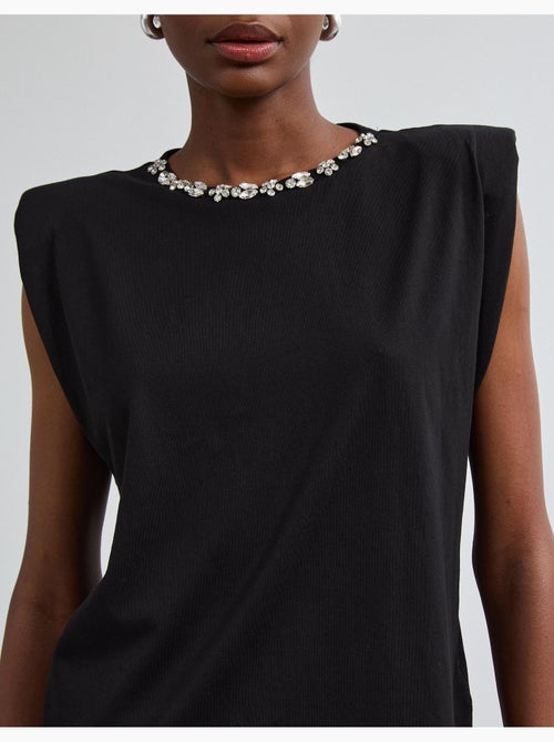 Hombreras de camiseta con purpurina, mo fashion - Kiabi