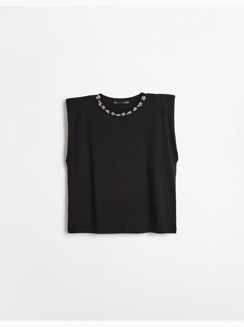 Hombreras de camiseta con purpurina, mo fashion - Kiabi