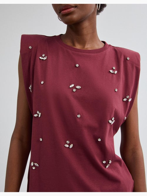 Hombreras de camiseta con purpurina, mo fashion - Kiabi Hombreras de camiseta con purpurina, mo fashion - Kiabi