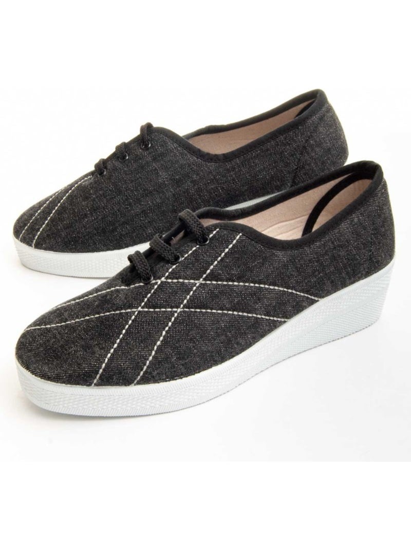 Home Shoes Confortables Lona Northome Negro - Kiabi