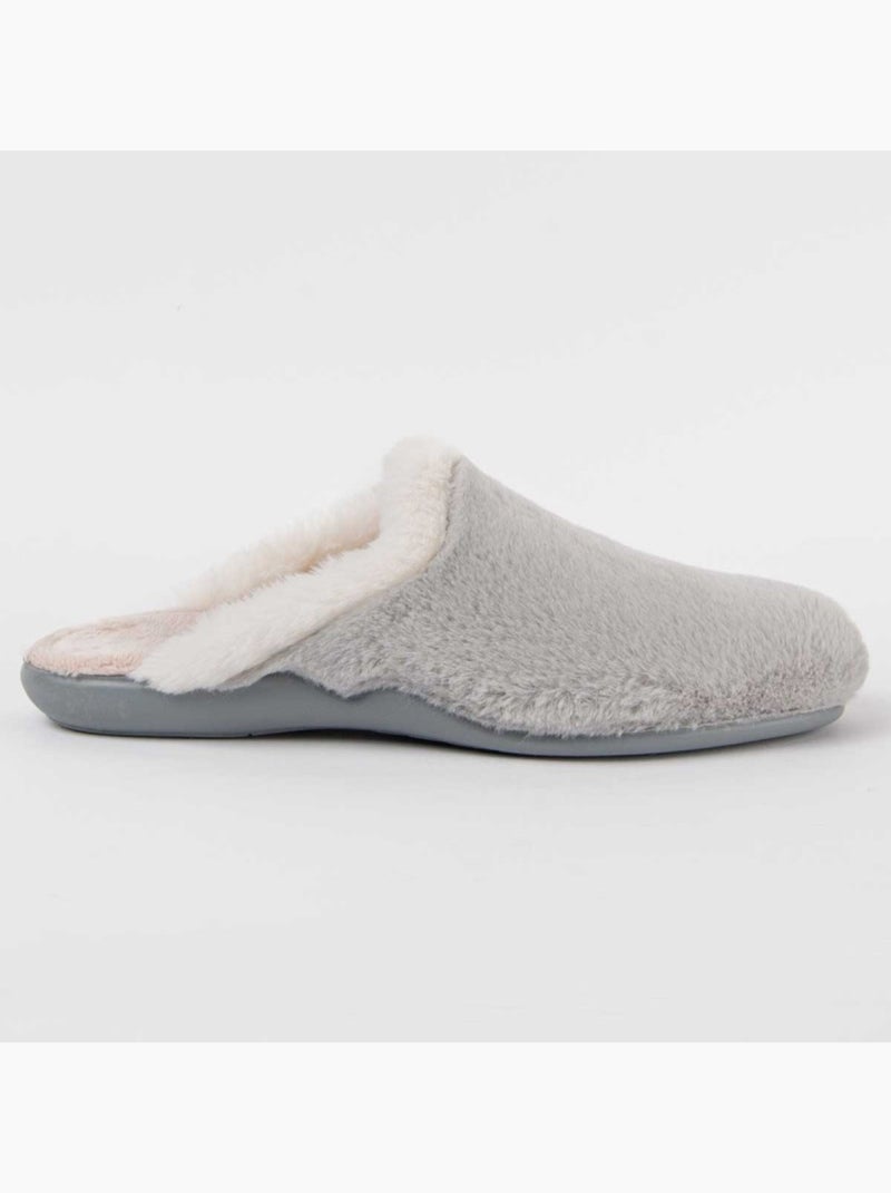 Home Shoes Confortables Terciopelo Montevita Gris - Kiabi