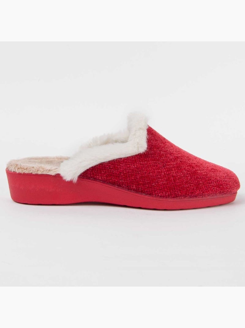 Home Shoes Confortables Terciopelo Montevita Rojo - Kiabi