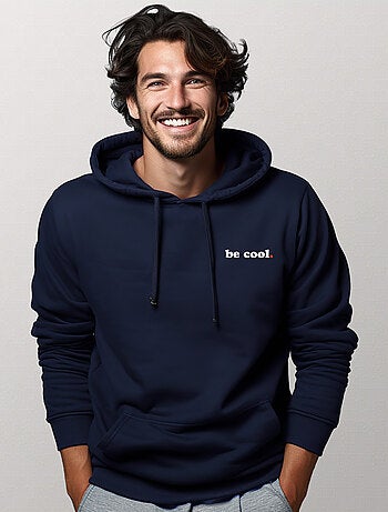 Hoodie Hombre - BE COOL CŒUR