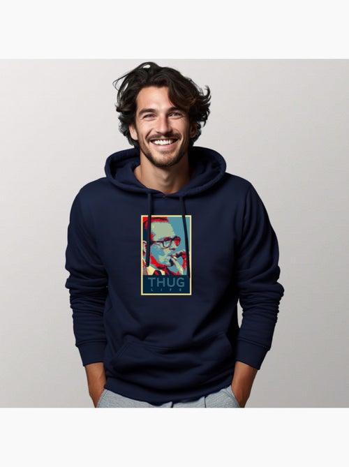 Hoodie Hombre - CHIRAC THUG LIFE - Kiabi Hoodie Hombre - CHIRAC THUG LIFE - Kiabi