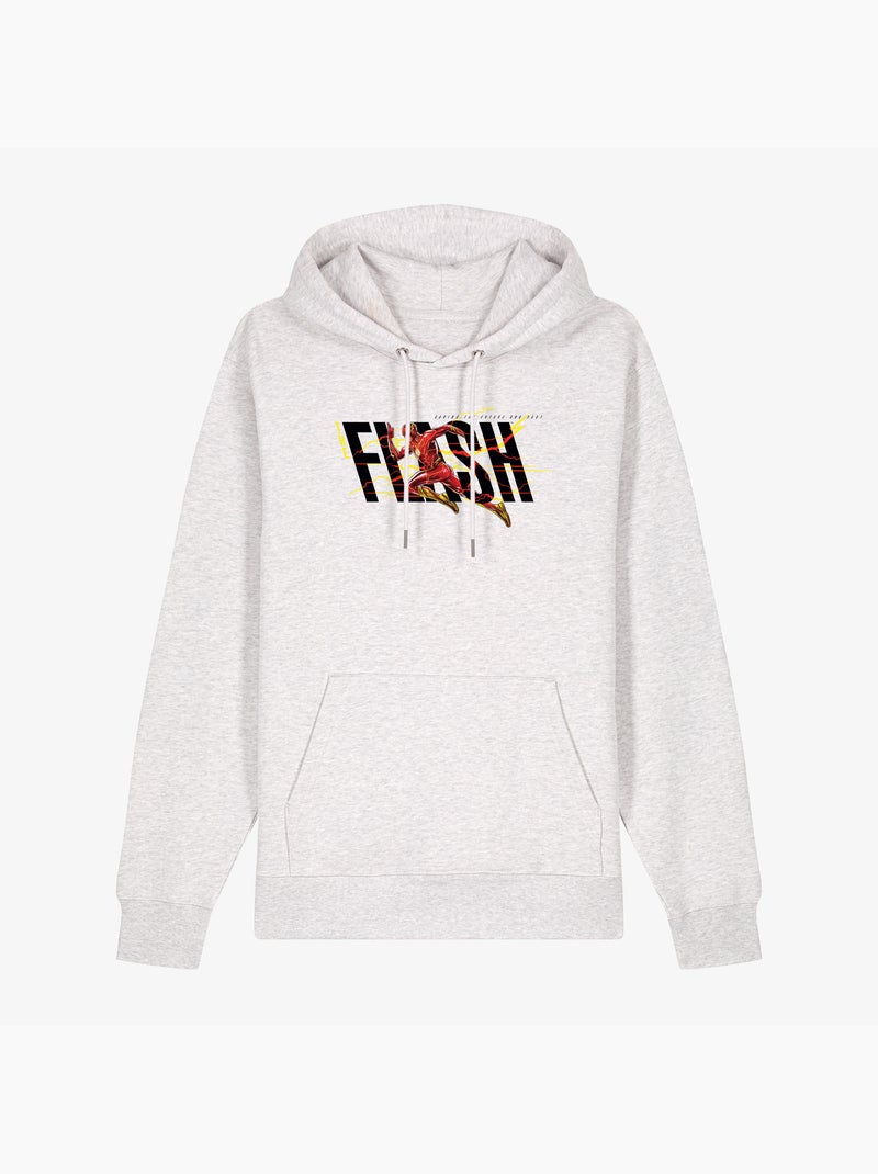 Hoodie Hombre - FLASH BLACK SAVING THE FUTURE AND PAST Blanco - Kiabi