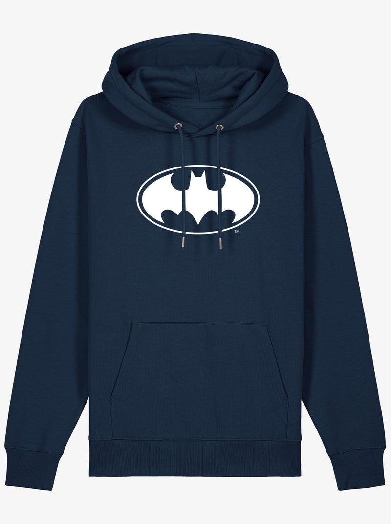 Hoodie Hombre - LOGO BATMAN WHITE Azul marino - Kiabi