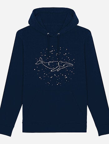 Hoodie Hombre - WHALE CONSTELLATION