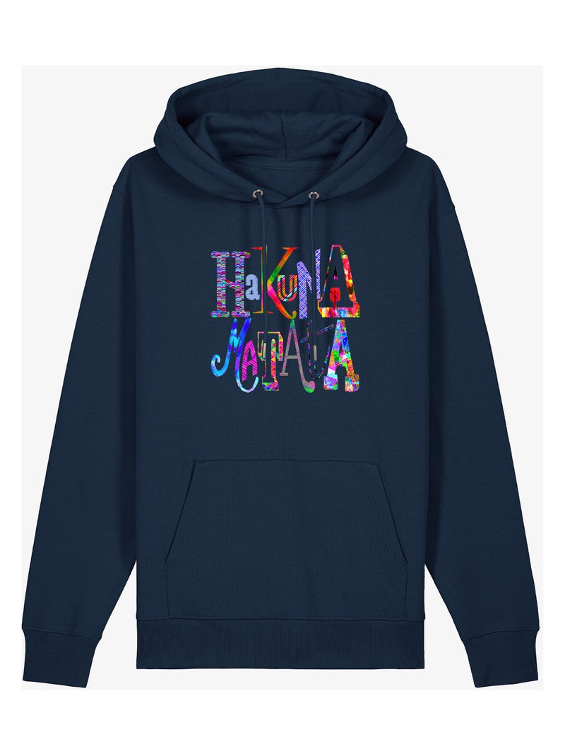 Hoodie Mujer - HAKUNA MATATA COLOR Azul marino - Kiabi