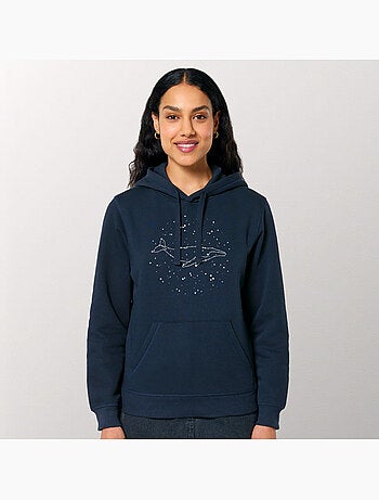 Hoodie Mujer - WHALE CONSTELLATION