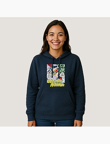 Hoodie Mujer - WONDER WOMAN I DO KNOW TROUBLE WHEN I SEE IT