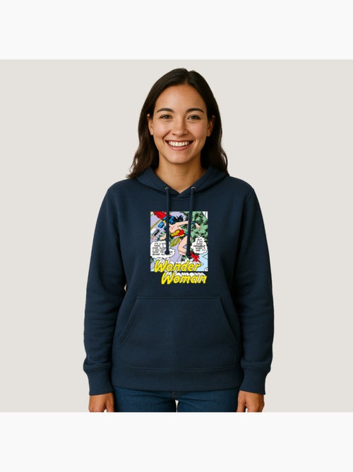 Hoodie Mujer - WONDER WOMAN I DO KNOW TROUBLE WHEN I SEE IT - Kiabi Hoodie Mujer - WONDER WOMAN I DO KNOW TROUBLE WHEN I SEE IT - Kiabi
