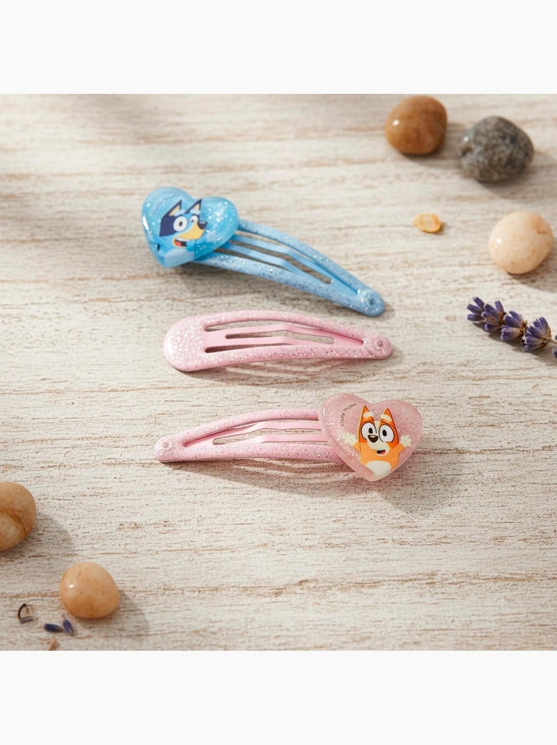 Horquillas con purpurina niño Bluey & Bingo: lote de 4 Multicolor - Kiabi