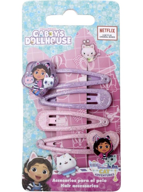 Horquillas con purpurina niño Gabby: lote de 4 horquillas para el cabello - Kiabi