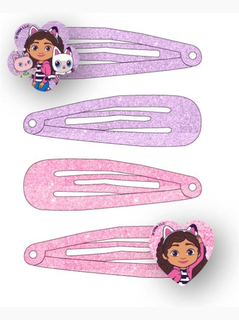 Horquillas con purpurina niño Gabby: lote de 4 horquillas para el cabello Multicolor - Kiabi