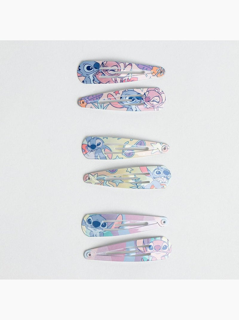 Horquillas de metal antideslizantes niño Stitch multicolores: lote de 6 Multicolor - Kiabi