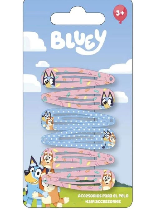 Horquillas de pelo multicolores niño Bluey: lote de 6 - Kiabi