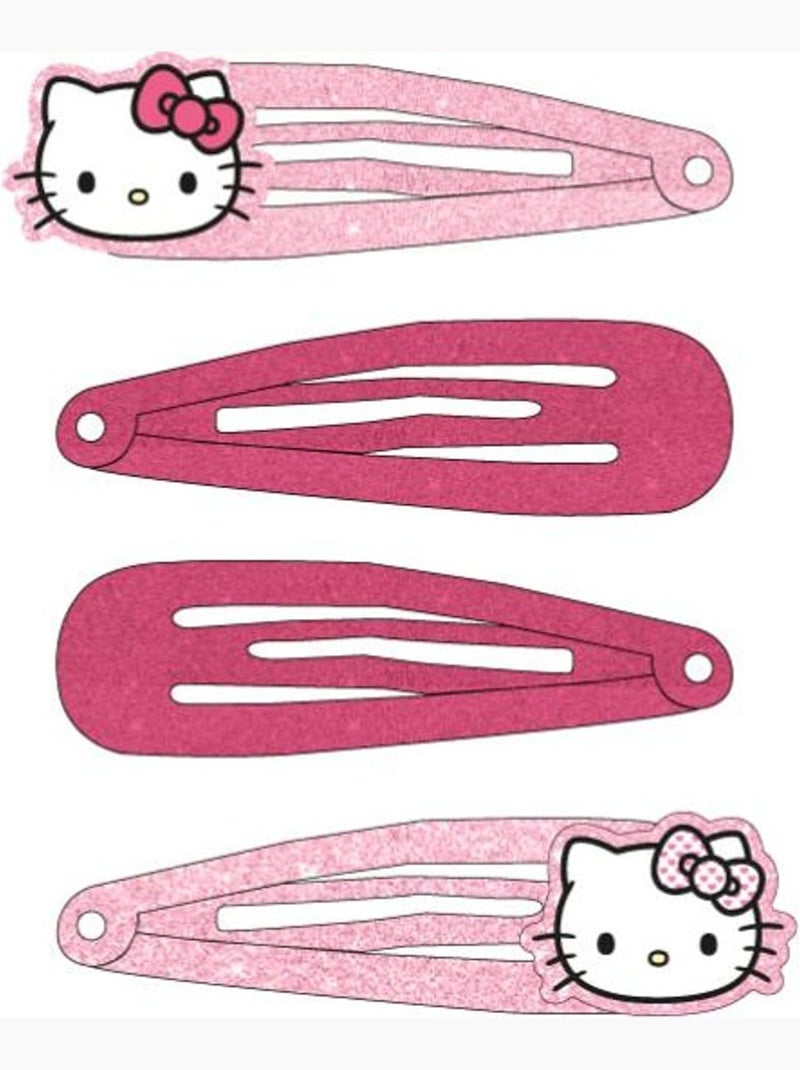Horquillas para el cabello infantil Hello Kitty rosas con purpurina: lote de 3 Multicolor - Kiabi