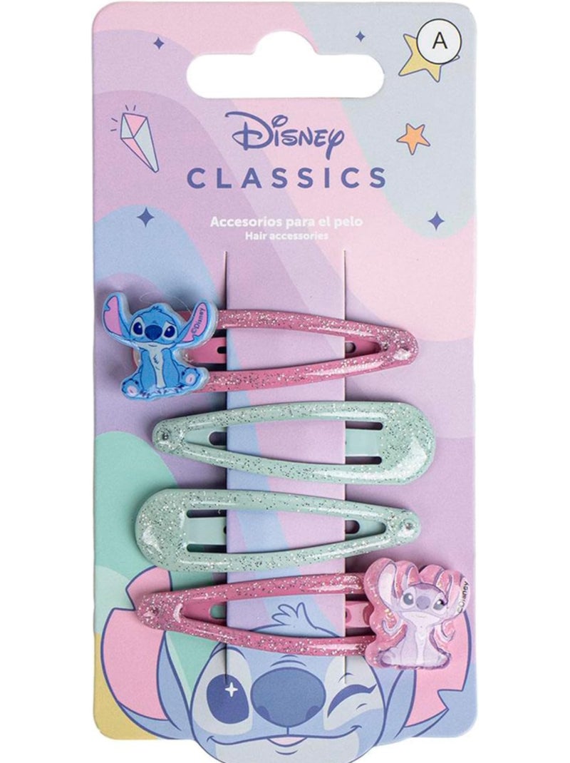 Horquillas para el cabello infantil multicolores Stitch : lote de 4 horquillas Multicolor - Kiabi