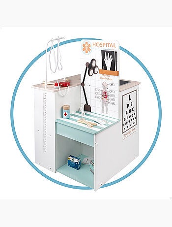 Hospital de juguete madera 3 en 1 woomax