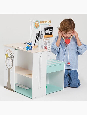 Hospital de juguete madera 3 en 1 woomax