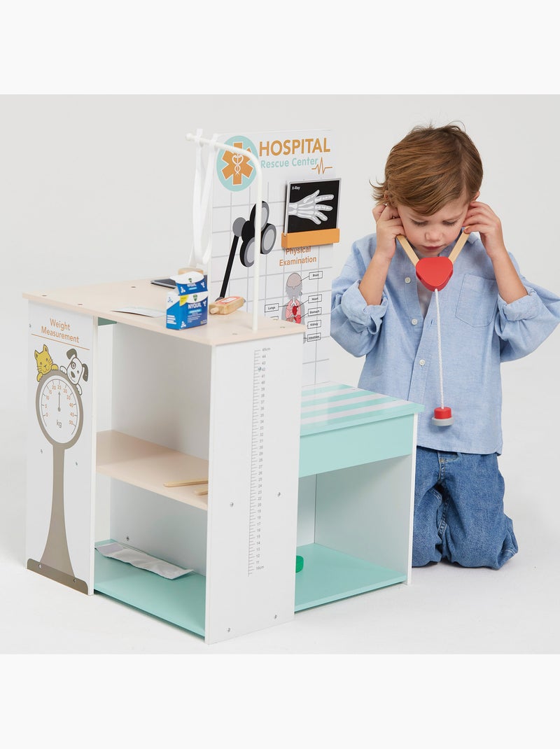 Hospital de juguete madera 3 en 1 woomax N/D - Kiabi