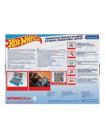 Hot Wheels puertoátil educativo bilingüe con 124 actividades (EN/FR)
