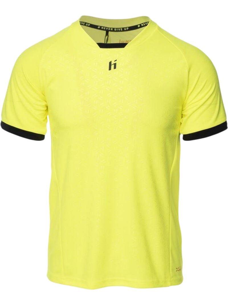 Huari - Camiseta Rosario Diseño Logotipo para Hombre Amarillo - Kiabi
