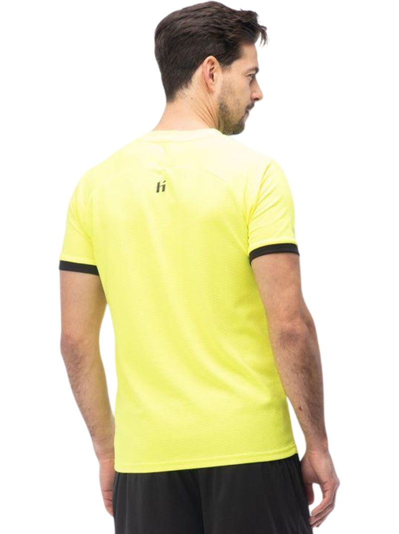 Huari - Camiseta Rosario Diseño Logotipo para Hombre Amarillo - Kiabi