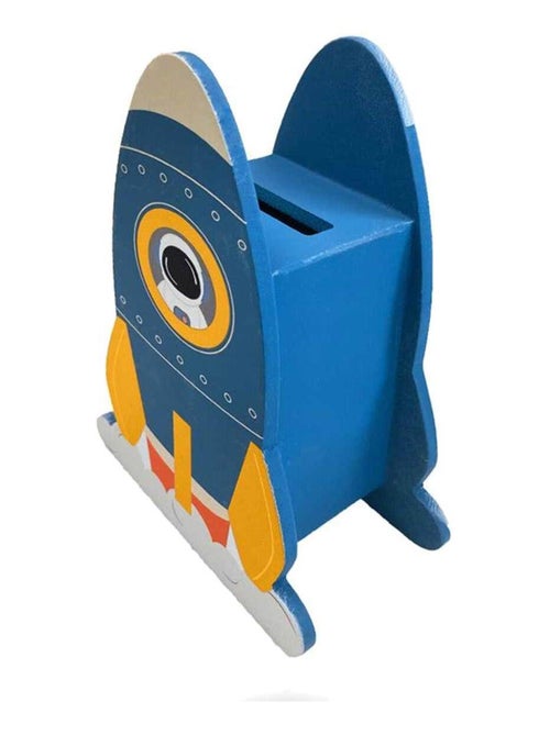 Hucha – cohete infantil de madera - Kiabi