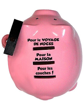 Hucha marie – cerdito vive les mariés