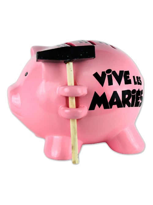 Hucha marie – cerdito vive les mariés - Kiabi