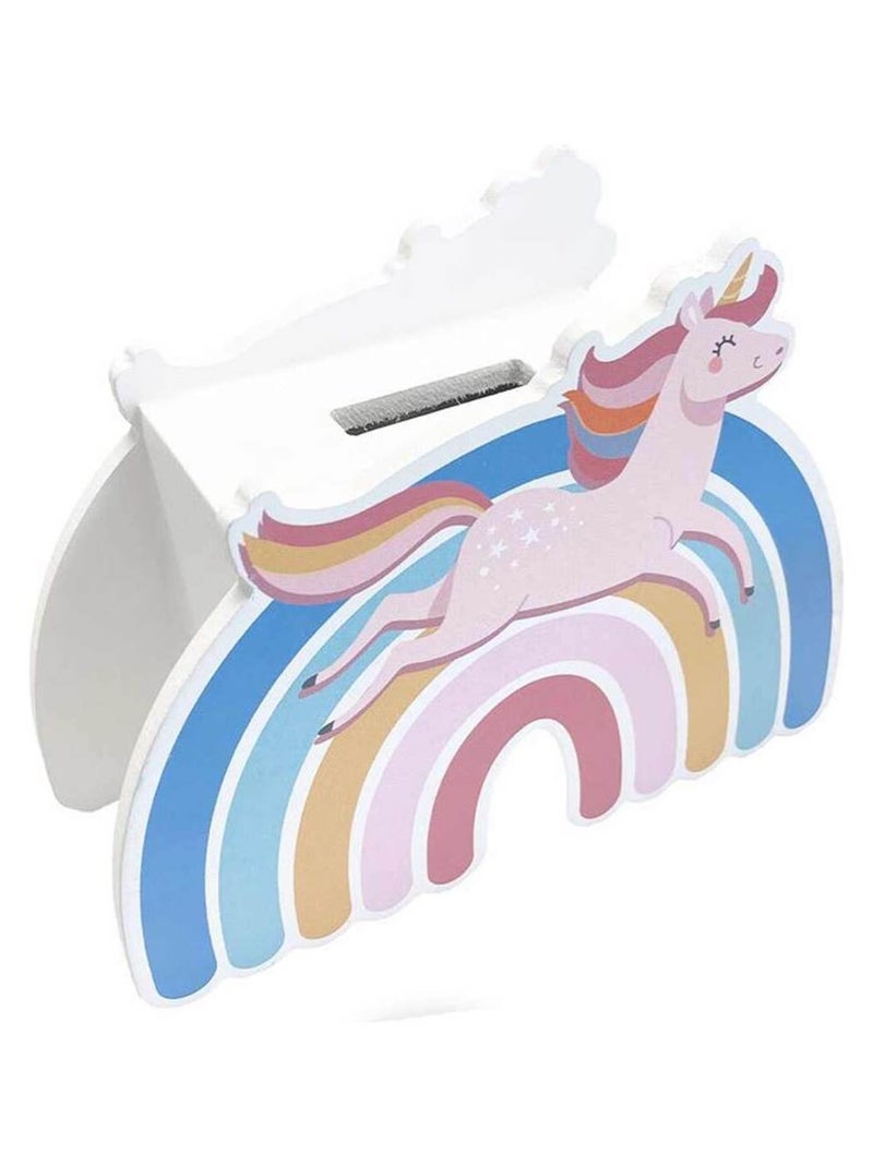 Hucha – unicornio infantil de madera Multicolor - Kiabi