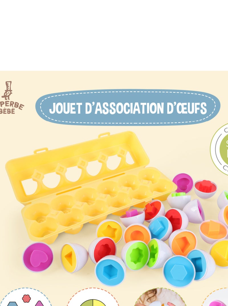 Huevos para montar - Juego educativo | SUPERBE BEBE N/D - Kiabi