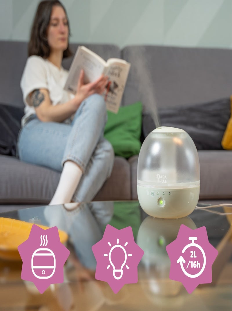 Humidificador con luz nocturna Bubble Verde claro - Kiabi