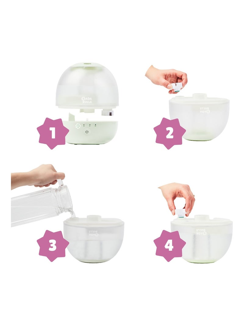 Humidificador con luz nocturna Bubble Verde claro - Kiabi